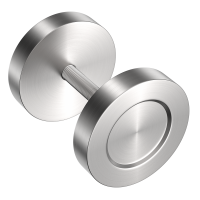 Door Handle Solid Stainless Steel Round Polished Pull For Sliding Barn Door