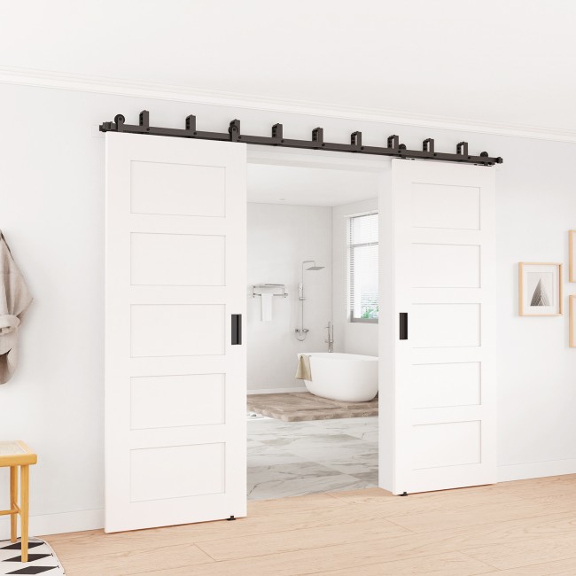 Ceiling Mount Bypass Barn Door Hardware Shelly Lighting