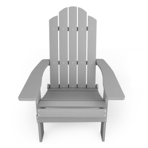 WINSOON Folding Adirondack Chair Plastic Weather Resistant Outdoor Used Six Colors Available