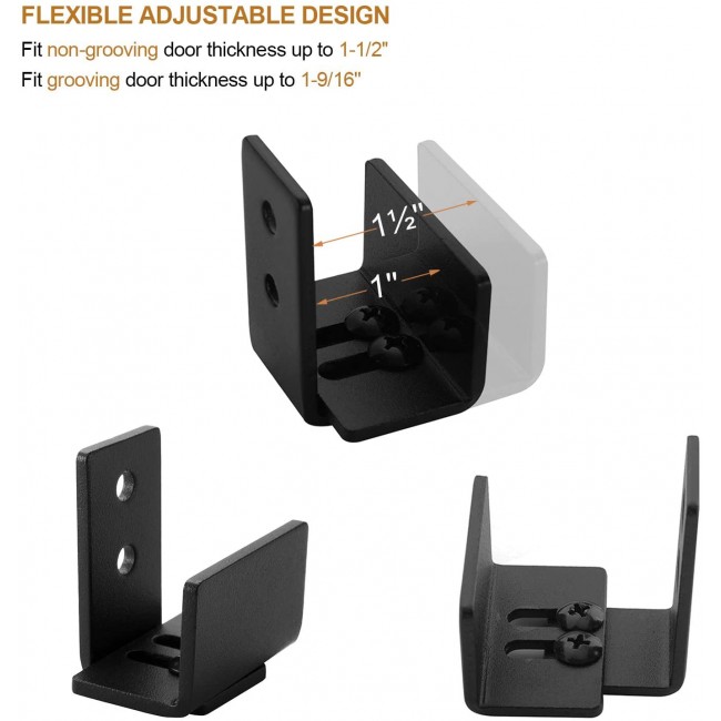 Winsoon Sliding Barn Door Bottom Floor Guide U Shape ...