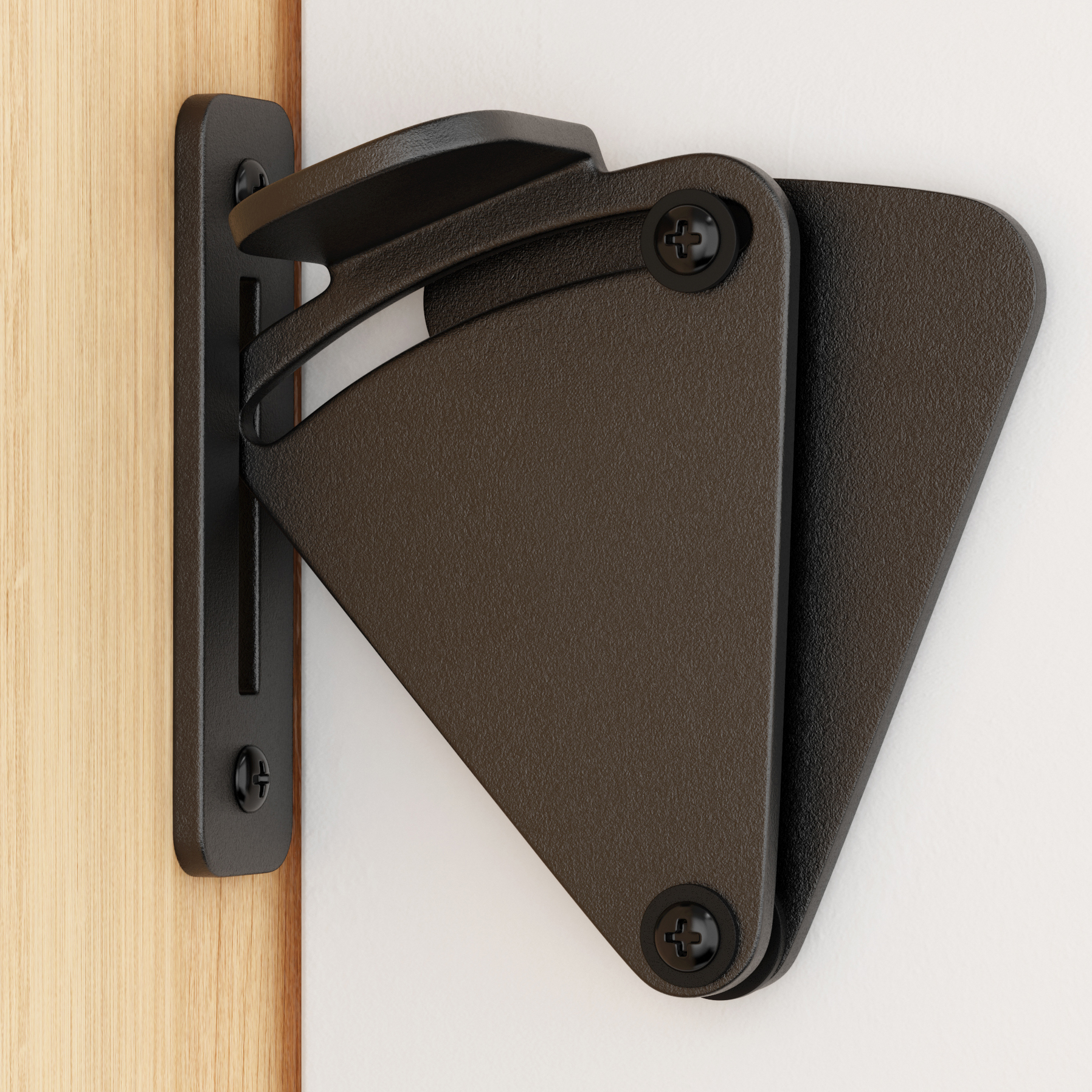 Winsoon Big Size Pull Door Black Solid Cast Cron Sliding Barn Door
